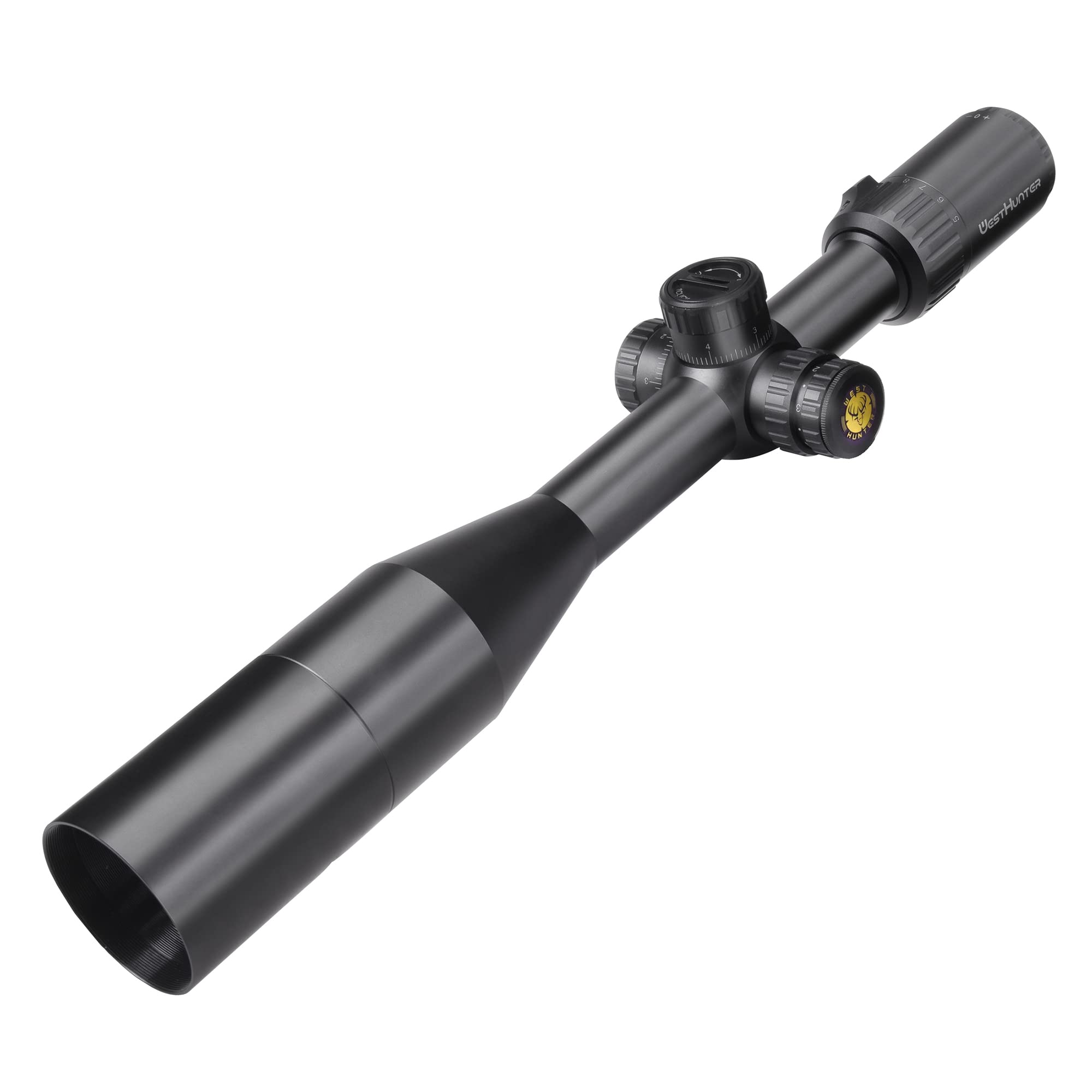 WestHunter Optics TD 5-25x50 SFIR FFP Mira Telescópica, Tubo 30mm Primer Plano Focal, Iluminación Roja, Precisión 1/10 MIL, Visor Competición - Indicado Únicamente para Actividades Deportivas