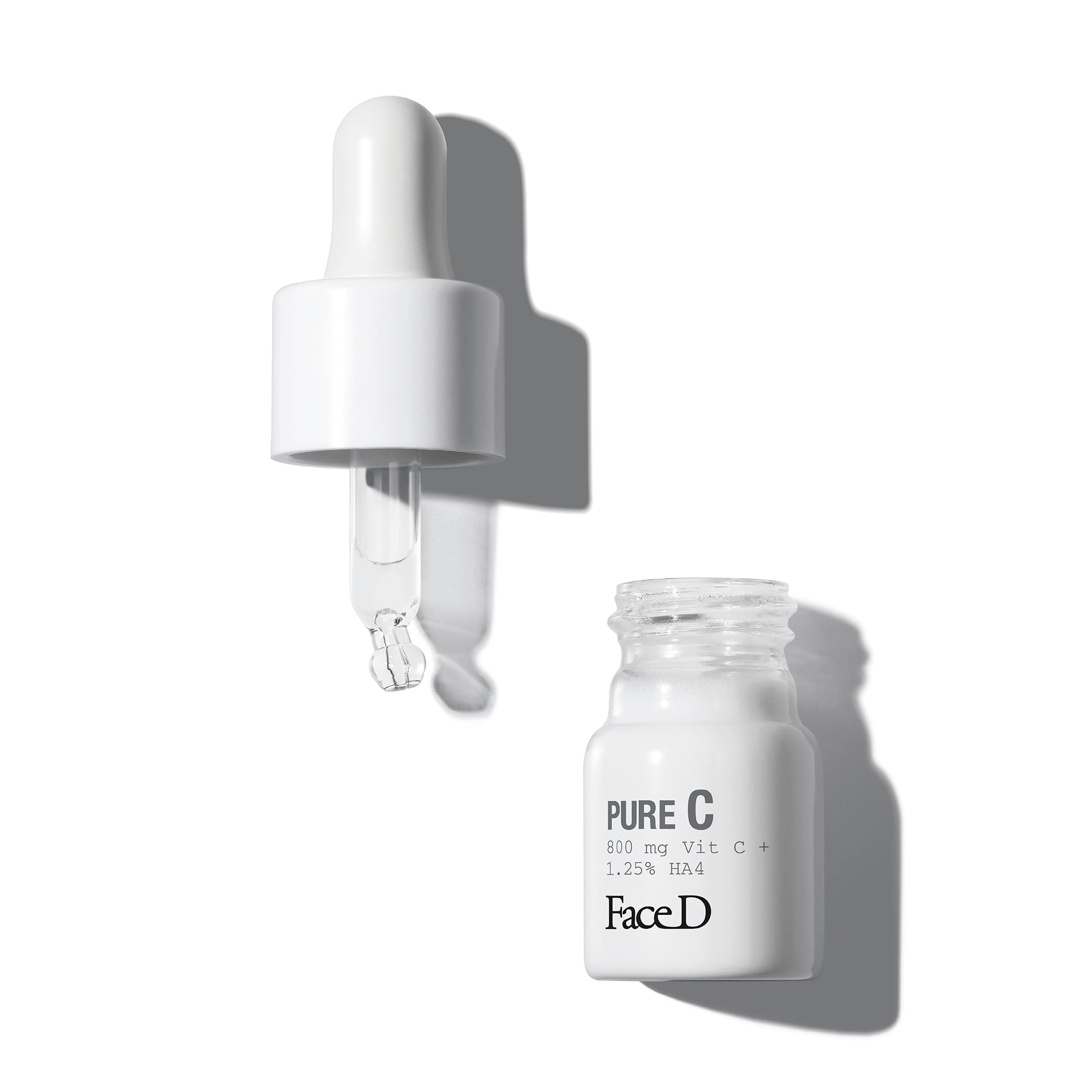Face D - Pure C Trattamento Viso Antietà Vitamina C Pura 16% in Acido Ialuronico - 4 fiale