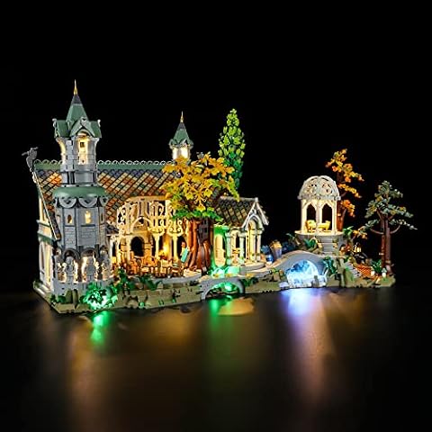 LIGHTAILING Oświetlenie LED do Lego - 10316 The Lord of The Rings Rivendell – zestaw oświetleniowy kompatybilny z modelem Lego (Lego klocki nie wchodzą w zakres dostawy)