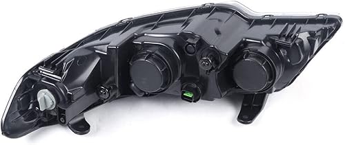 Miniatura 5 de TFCFL Juego de pares de faros halógenos, faros delanteros laterales del conductor y del pasajero izquierdo+faro derecho, carcasa cromada, lente