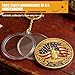 JinluCare America 250th Anniversary Coin Keychain, 250 Anniversary Coin Style Commemorative Keychain Collectible Coin Tribute Accessory (Gold 6)