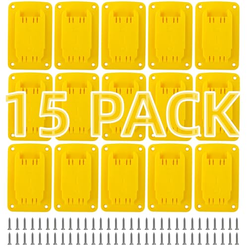 15 Pack Tool Holders Compatible with Dewalt 12V 20V Drill Tools with Screws