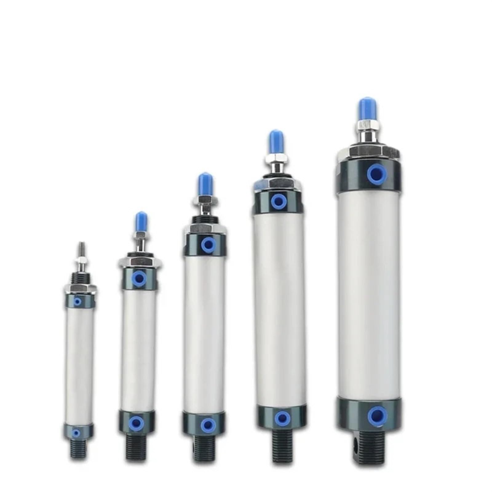 Vérins pneumatiques à Double Effet, Mini-alésage 20/25/32/40 mm, Course 25/50/75/100 mm, 1 pièce(Bore 32mm,200mm Stroke)