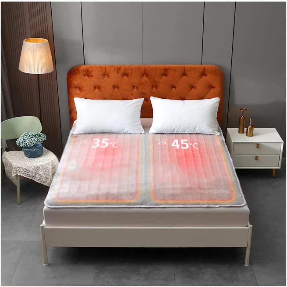 review DAPERCI Twin Size Heated Blanket Electric Throw Flannel Fast Heating Electric Blanket with 9 Heating Levels & Auto Off Heated Throw