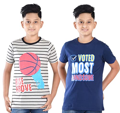 Image of Clothe Funn Boys T-Shirts Round Neck (Pack of 2)