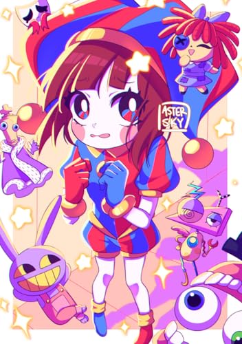 The Amazing Digital Circus - Pomni & Friends Large Poster Print (Artist Handmade)