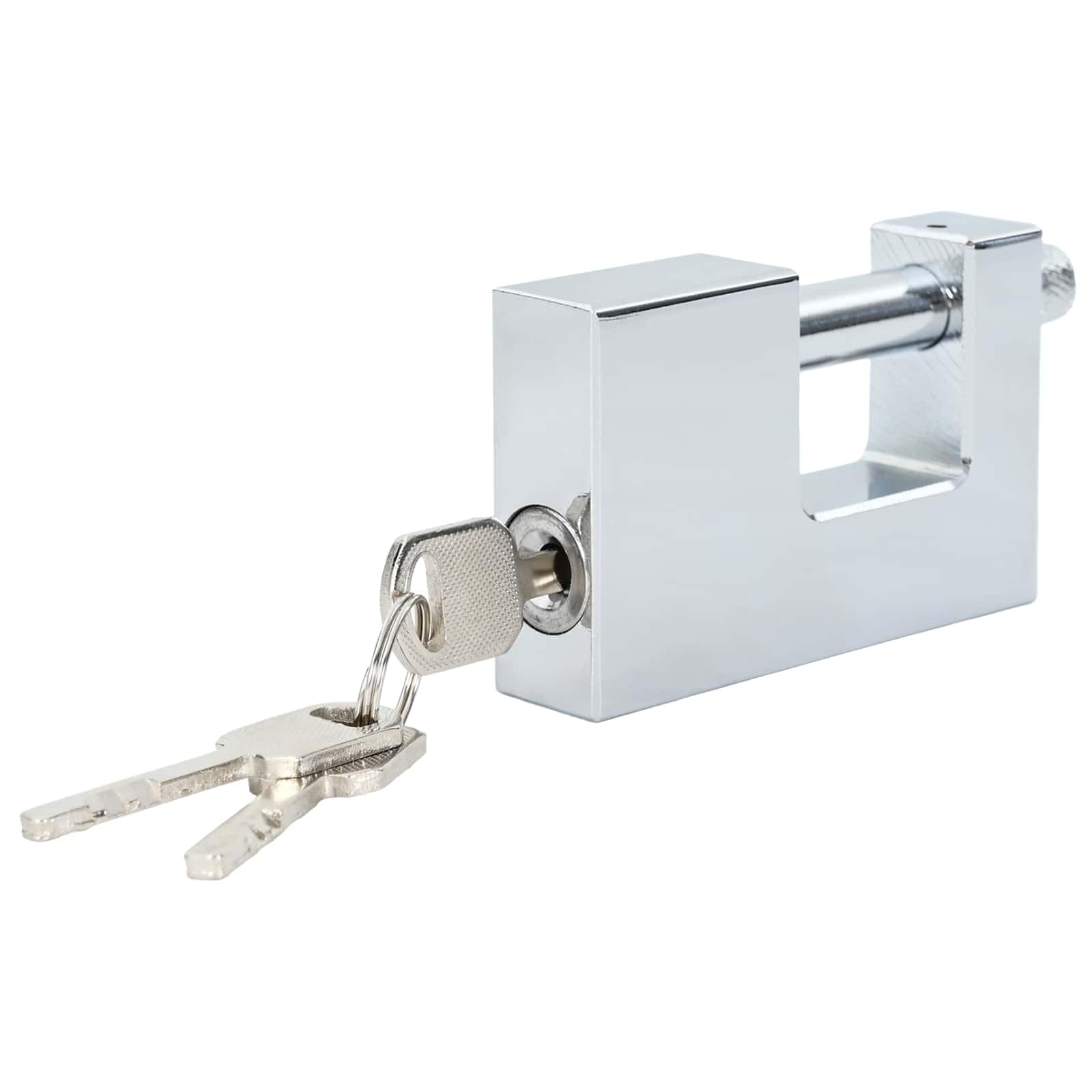 Set di 12 lucchetti in acciaio, 7,8 x 2 x 5 cm, argento, resistenti alle intemperie, per porte, armadi, con 36 chiavi incluse