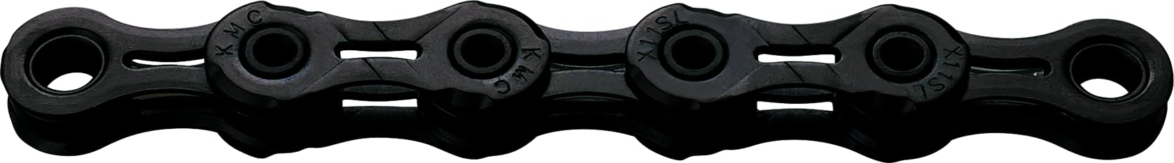 Fahrrad Kette, KMC Fahrradkette, DLC11 WAXED schwarz, 1/2" x 11/128", 118 Glieder, 11-fach, leicht, schwarz