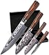 Wolfblood 4er Damastmesser-Set