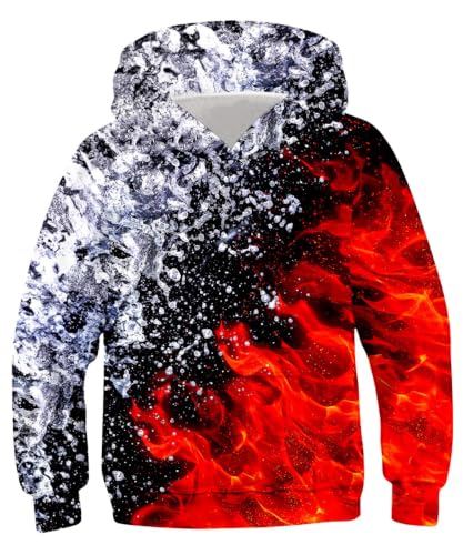 Image of Lovekider Boys Hoodie Kids 3D Print Graphic Pullover Sweatshirt 6-16 Years