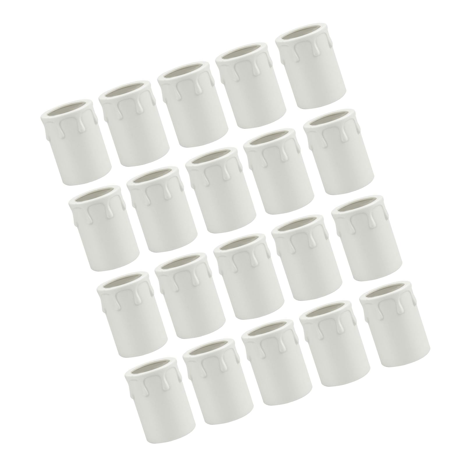 Uqezagpa A Uqezagp 10 / 20Pcs Socket Covers 44X60mm Chandelier Sleeves Candelabr Base For Wall Light Christmas Decors Drip Sleeves