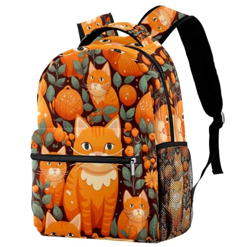 Sac à dos avec porte-bouteille Campus voyage école motif chats