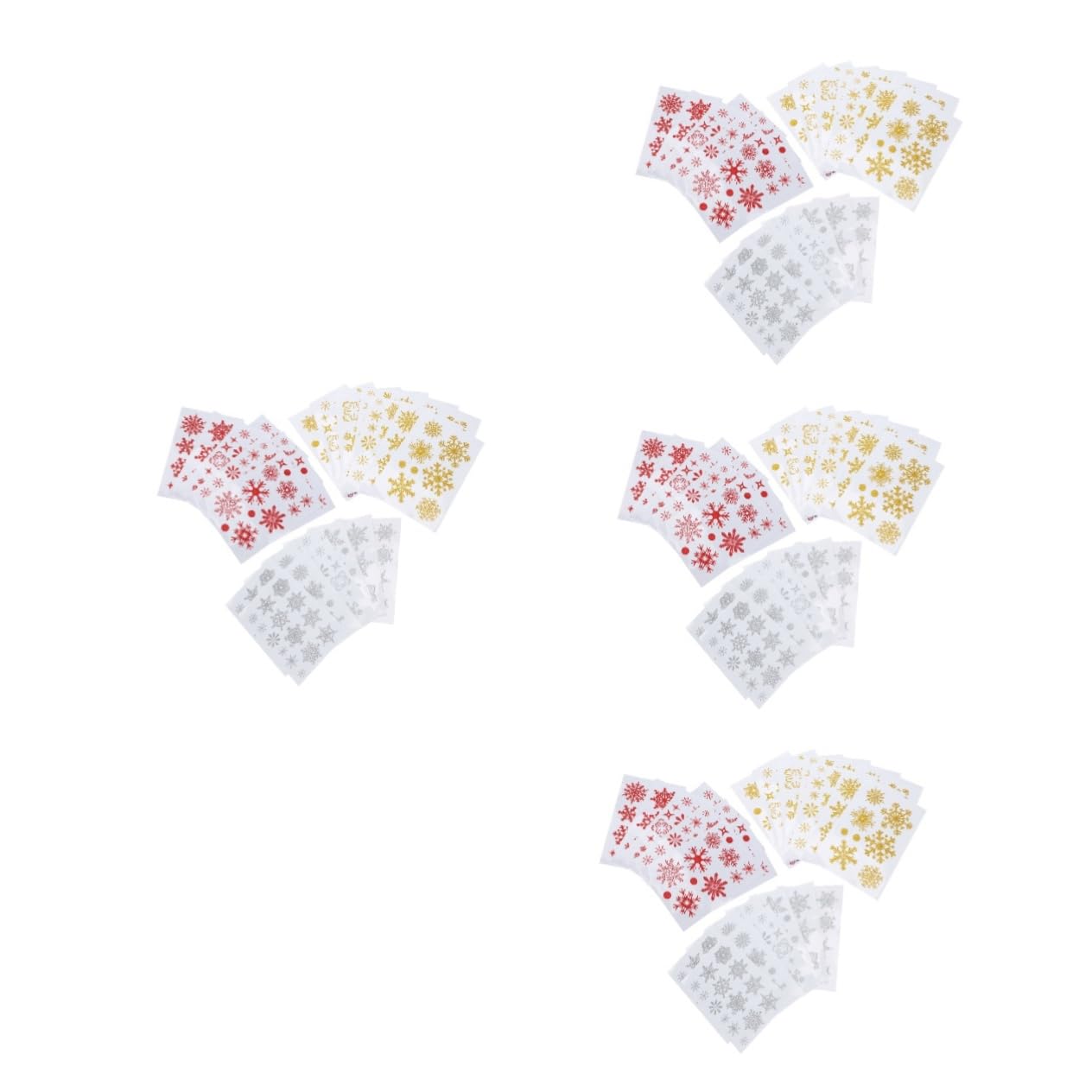 IMIKEYA 108 Stk Glas Aufkleber Fensterdekoration Weihnachtsdekoration Urlaubswanddekoration wiederverwendbare sticker reusable stickers Festival-Fensteraufkleber Selbstklebender Aufkleber