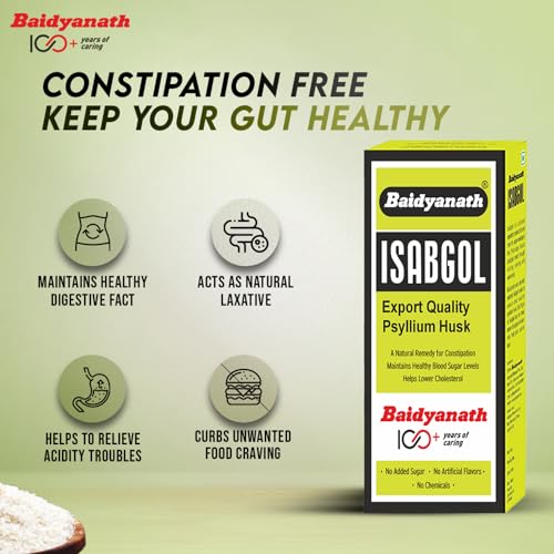 Baidyanath Isabgol - Psyllium Husk Powder - 200gm | Effectively Relieves Constipation | Fibre Supplement For Digestion - Image 4