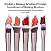 BS-MALL Makeup Brush Set 18 Pcs Premium Synthetic Foundation Powder Concealers Eye shadows Blush Makeup Brushes with black case