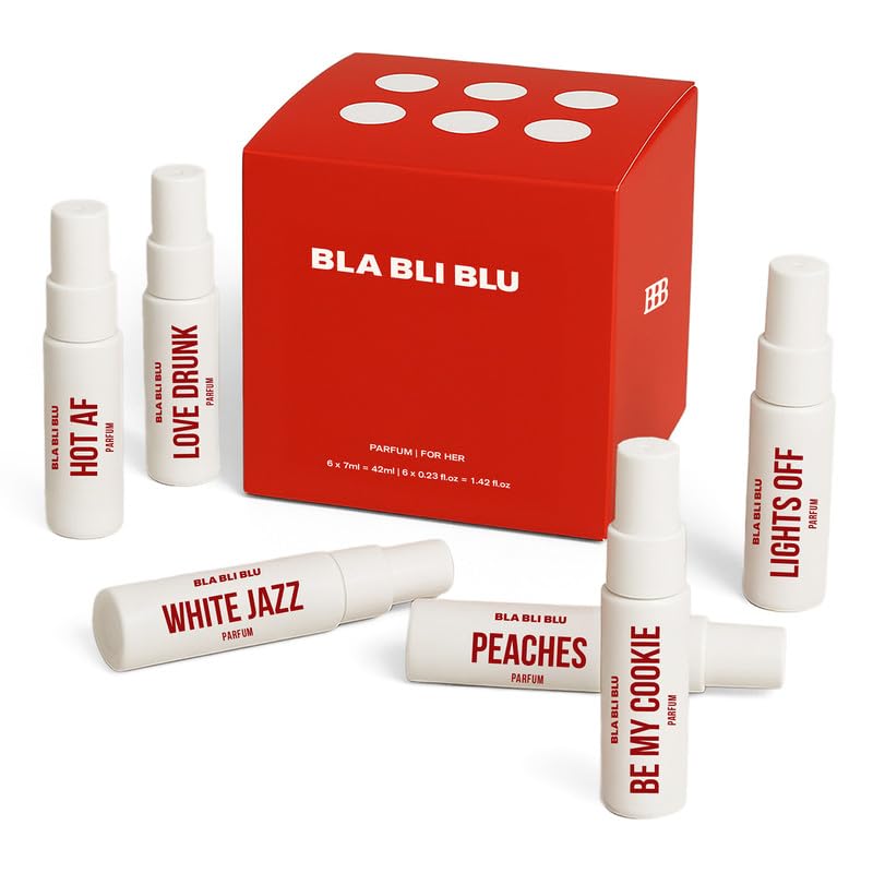 BLABLIBLU Perfume Gift set Mini Travel Trial Pack for Woman|6x7ml|Long-Lasting Parfum Fragrances – better than EDP, EDT & EDC |Perfume For Women|Citrus, Floral & Fresh Notes
