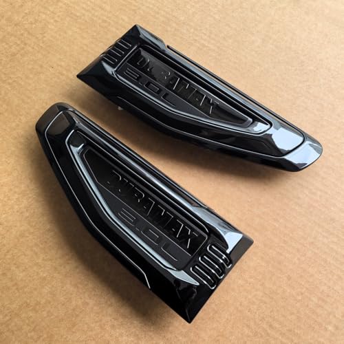 Image of 2pack OEM 2025 2026 Duramax Vent Emblem 3.0L Right Left 3D Badge Replacement for Yukon and Yukon XL Denali At4 (Gloss Black)
