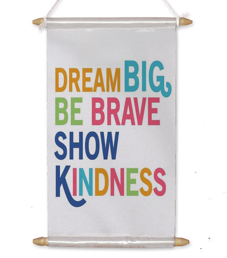 Wall Decor Print Canvas Poster, 8 x 12 Inch Motivational Quote s Inspirational Hanging Scroll Frame for Painting Home Office Classroom Study Wall DécorO teri(scrl-Sucs23-067)