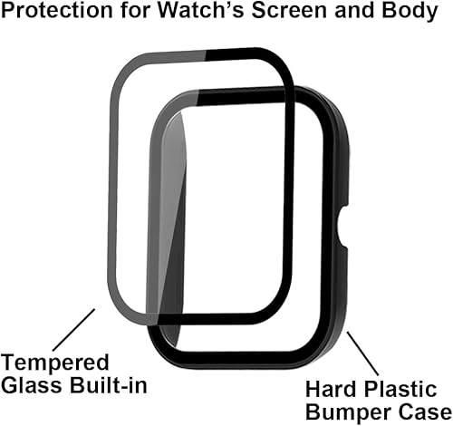 Miniatura 3 de Fundas de reloj inteligente con protector de pantalla para Y20GT, compatibles con WZWNEER, BANLVS, DXPICR, Bctemno Y20GT de 1.7 pulgadas, carcasa