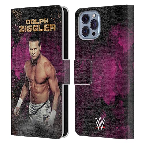 Étui LED Dolph Ziggler iPhone 14 avec portefeuille cuir et support vidéo