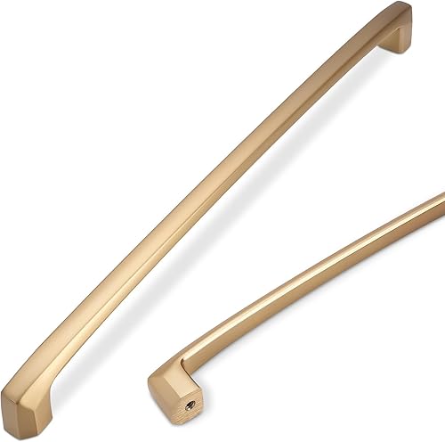 Miniatura 7 de COTYKILEY Paquete de 6 manijas de gabinete de cocina de níquel satinado cepillado de 7 pulgadas (6.969 in), tiradores plateados para puertas de