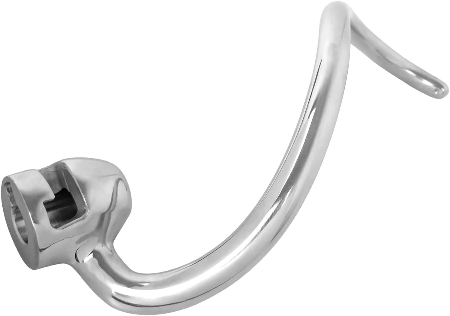 Stainless Steel Dough Hook Replacement Compatible with Kitchen-Aid 5QT-6QT Bowl-Lift Stand Mixers, Fits for Professional 5 Plus/Pro 600 Series, KV25, KP26, Dishwasher Safe by MSMUSAS