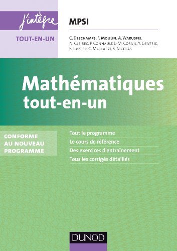 Télécharger Mathématiques tout-en-un MPSI - 3e éd. - Conforme au nouveau programme: Conforme au nouveau progra PDF