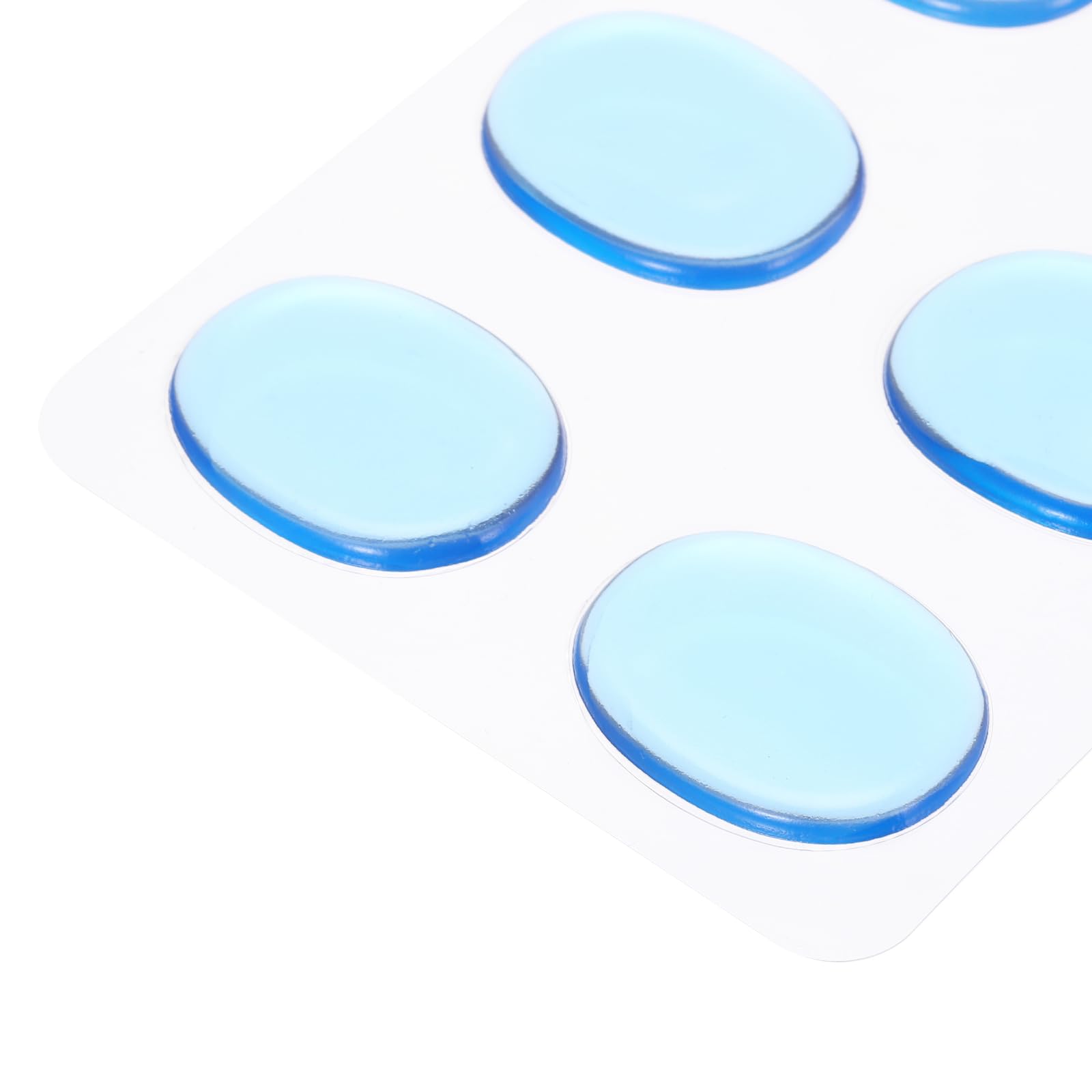 QUARKZMAN 24 Pièces d'Amortisseurs de Tambour en Gel, Tampons en Silicone, Tranquilles de Tambour, Amortisseurs de Tambour, Moon Gels Bleus 30x25x3mm pour Contrôle Du Son des Tambours