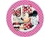 Modecor Ostia pour gâteau cialda Disney Mickey Minnie 72086 (Fuchsia)