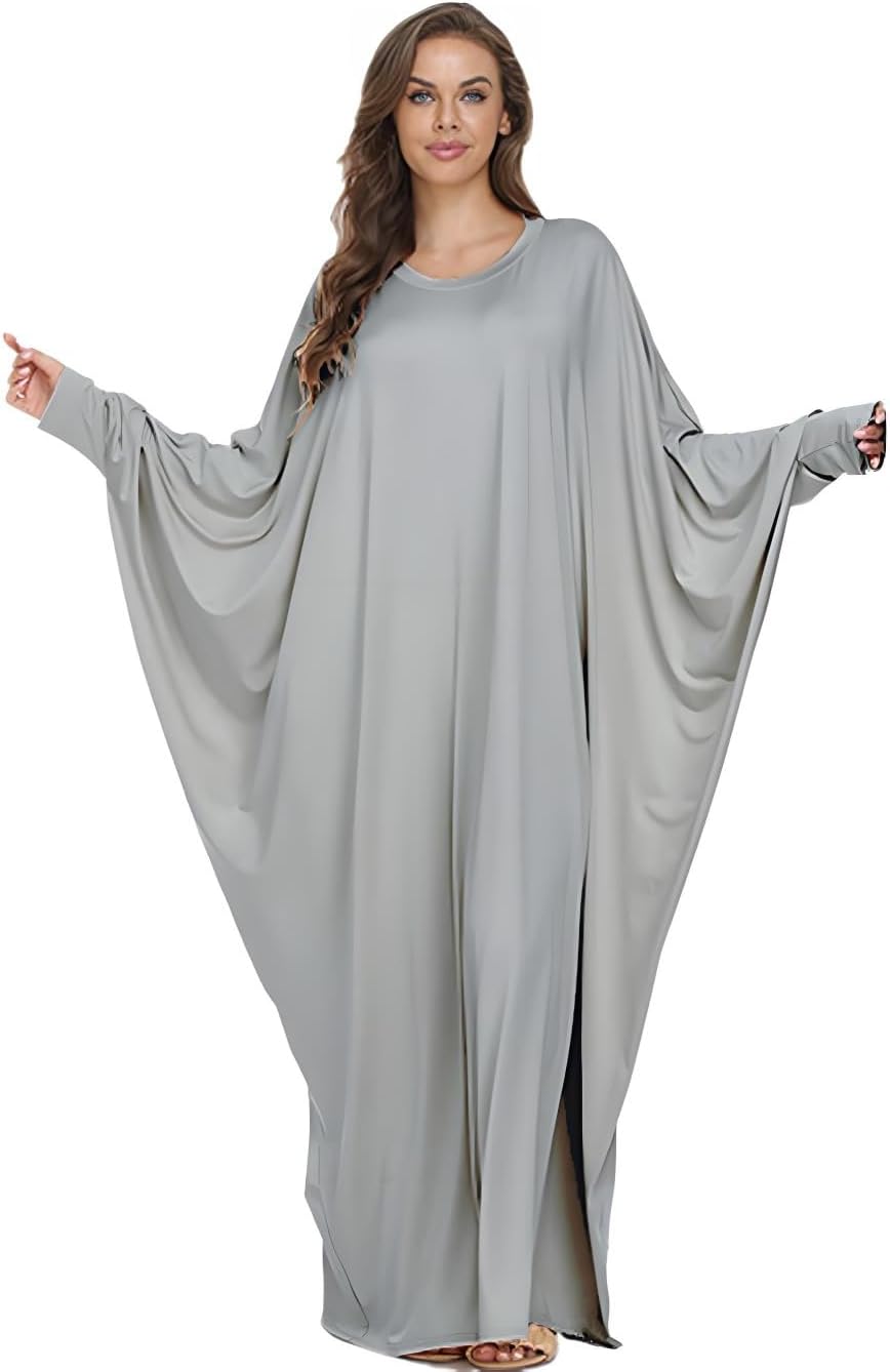 レディース ソフト イスラム教徒 祈り ドレス Abaya イスラム教 ラマダン 伸縮性 衣服 ドバイローブ