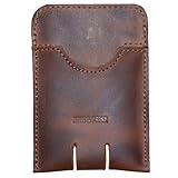 Hide & Drink, Leather Push Card Holder, Holds Up to 5 Cards and Folded Bills, Wallet, Money...