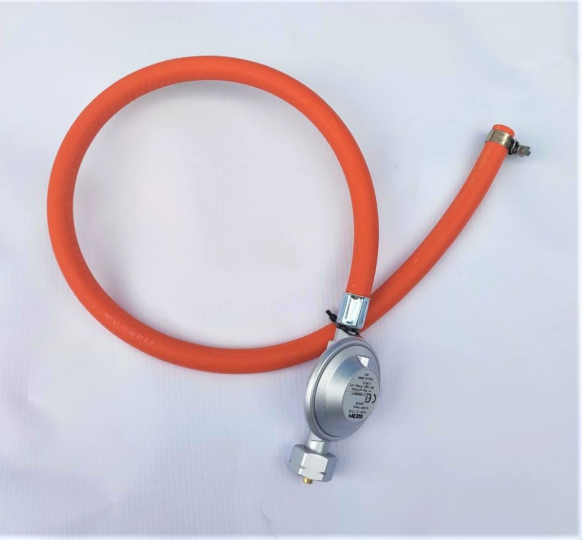 Propan Butan Gasdruckregler Gasschlauch 150cm (1.5m) | Ø9mm | 21.8" Zoll LKS Anschluß mit Schnellkupplung | bis -30°C | Propangasschlauch | Gas Hose für Camping, Gasgrillgeräte