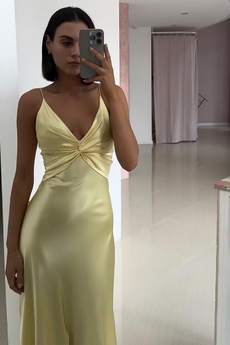 Halter Satin Prom Dresses 2026 Long for Women Corset Backless Mermaid Formal Dresses EE018