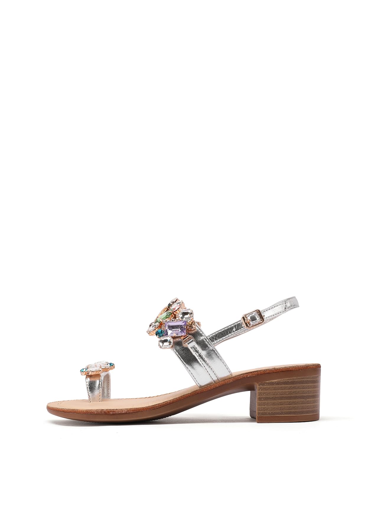 QUEEN HELENA Sandali Gioiello Infradito con Tacco Donna Y6022