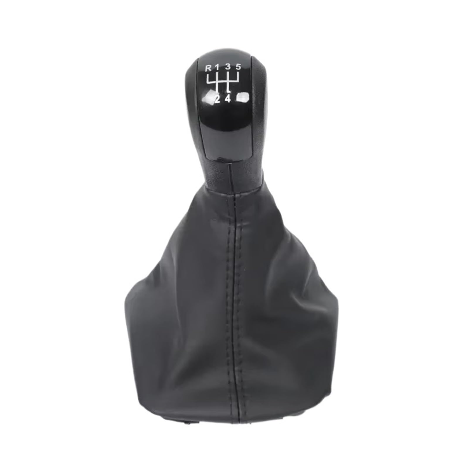 Bxbdekqgl 5Speed Gear Shift Knob For Skoda For Octavia 2 A5 2004-2012 Black 5 Speed Manual Gear Shift Knob Pu Gaiter Boot Interior