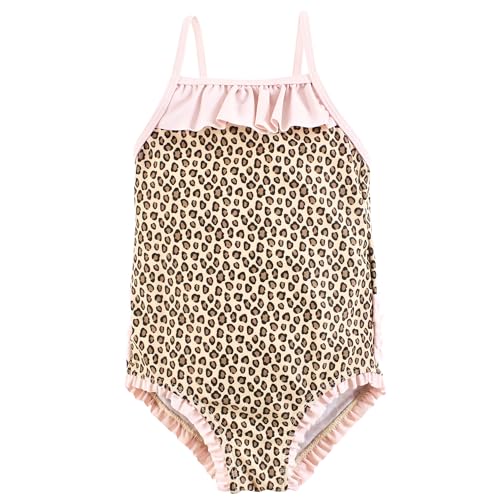 Maillot de bain extensible fille anti frottement léopard 5T