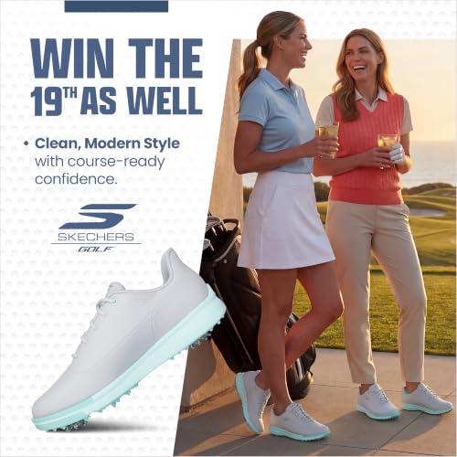 Image of Skechers Women's Jasmine Waterproof Golf Shoe | Golf, Waterproof, ECO FLIGHT Cushioning, GRIPFLEX Outsole, Light Weight, Replaceable Softspikes