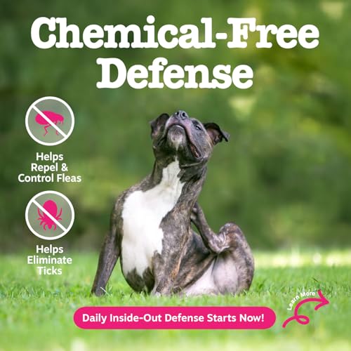 Image of Zesty Paws Flea and Tick Prevention for Dogs Chewable - Prevention, Protection & Repellent - Dog Supplement to Kill & Control Fleas & Ticks - Roast Chicken Flavor, 90 Ct