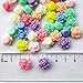 MO SHENG ACCESSORY 150pcs Mix Lots Rose Flowers Acrylic Charm Necklace Bracelet Chain Jewelry Making Colorful Beads DIY Craft Supply