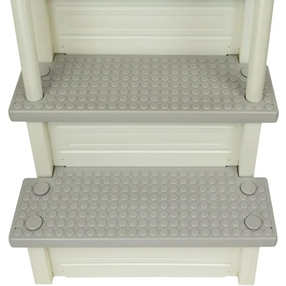 Escalera para piscina con peldaños antideslizantes miniatura 3