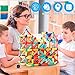 DMOlU 64PCS Magnetic Building Toy for Kids Stem Educational Toys for Toddlers Montessori Learning Magnetic Sticks and Balls,Gift for Christmas Birthday
