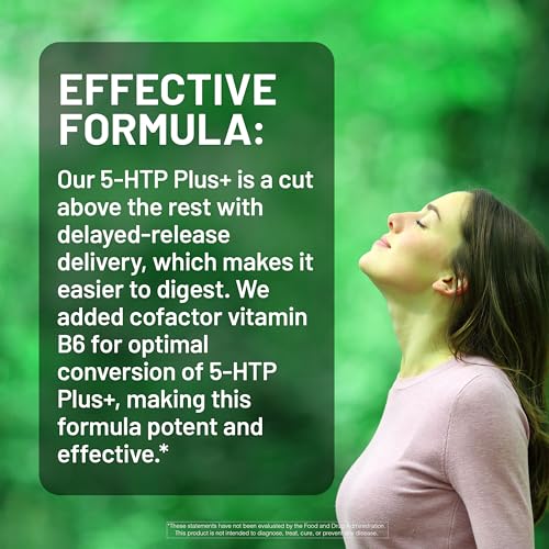 NatureWise 5-HTP 200mg Supplement from Griffonia Seeds with Cofactor Vitamin B6 - Mood Support and Natural Sleep Aid for Adults - Delayed-Release, Vegan - 60 Count[2-Month Supply] - image 8