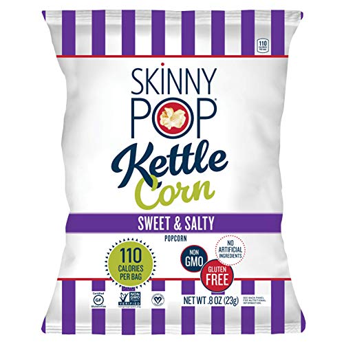 Skinnypop Popcorn Kettle Variety (Sweet And Salty & Sweet Vanilla), Individual Snack Size Bags , Skinny Pop, Healthy Snacks, Gluten-Free, 0.8 Oz (Pack Of 24) #TOP1