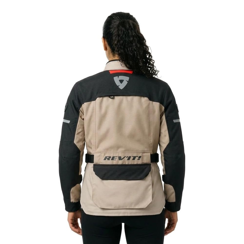 Revit Outback 5 H2O wodoodporna damska kurtka motocyklowa tekstylna, piaskowy/czarny, 38