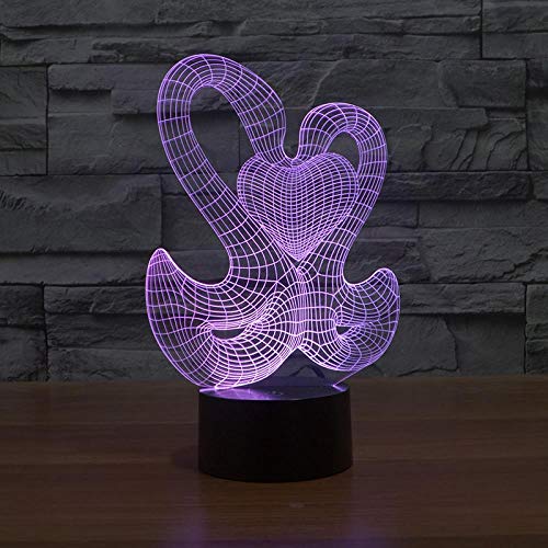 Veilleuse cygne 3D LED pour rassurer les enfants et guider les parents la nuit
