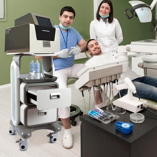 Medihoist A1 Medical Trolley Cart With Drawers, Hospital Ultrasound Cart, Rolling Bathroom Cart With Wheels And Trays, Beauty Salon Storage Cart For Estheticians, Mobile Utility Cart For Dental Clicnic, Lab thumb #2