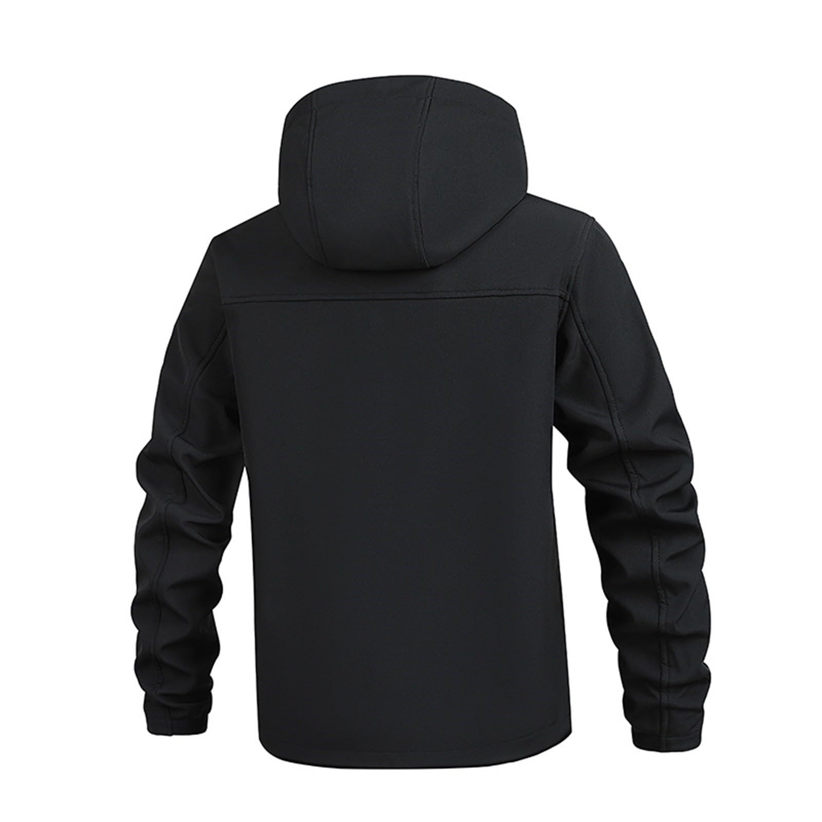 Generisch Chaqueta de senderismo ligera para hombre, impermeable, transpirable, chaqueta de lluvia fina para hombre, chaqueta de entretiempo con capucha, chaqueta de entrenamiento, cortavientos