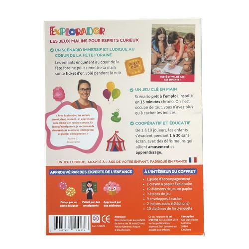 Jeu Éducatif 9-11 Ans Rompre l'Ennui Escape Game Ticket d'or - 2