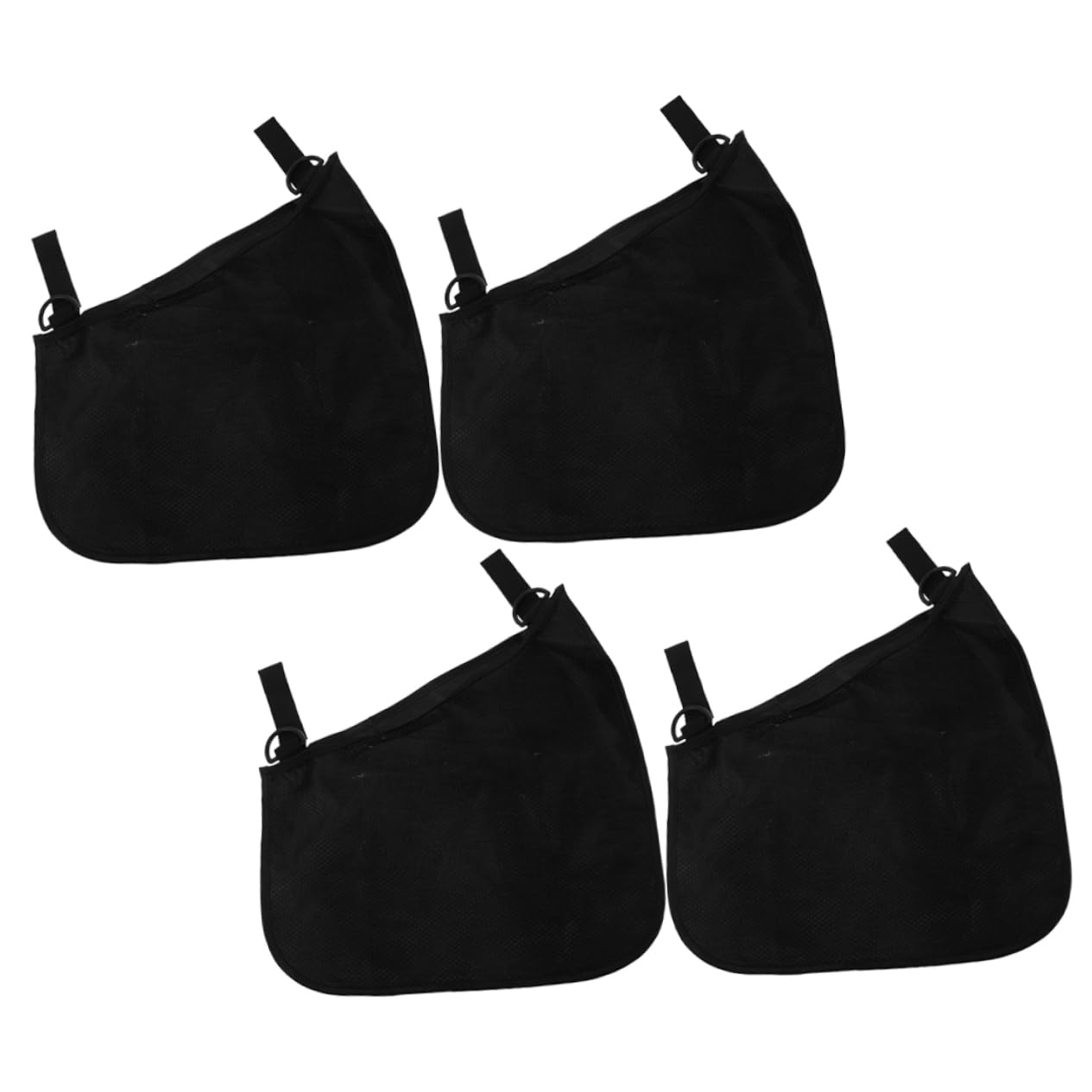 Hemoton Baby Stroller Mesh Bag 4 Pack Net Storage Bags for Stroller Caddy Black