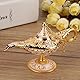 MAGT Aladdin Lampe, Metall geschnitzt Hollow Legend Lampe Hohl Aladdin Magic Genie Light Wunschtopf Dekor(Phnom Penh weiß)
